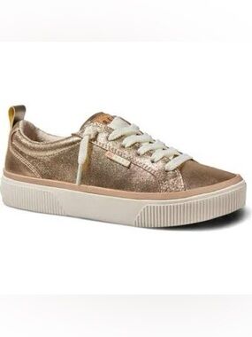 Reef Lay Day Dawn Gold Leather Comfort Sneakers